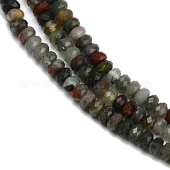 Natürliche afrikanische Heliotrop Perlen Stränge&nbsp;G-S388-A02-3x4mm