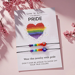2 Stück Armband mit dem Motiv des Pride Month&nbsp;MO7433-2