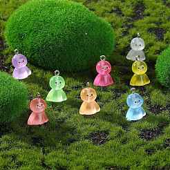 80 Uds. Colgantes de resina luminosa de 8 colores&nbsp;RESI-SZ0003-48