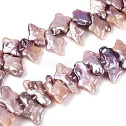 Natürliche Barock Keshi Perlen Stränge&nbsp;PEAR-S022-02A