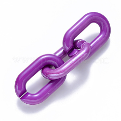 Opake Acryl Verknüpfung Ringe&nbsp;X-OACR-S036-006A-H04