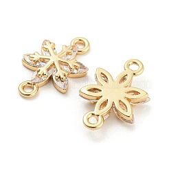 Verbindungsanhänger mit durchsichtigem Zirkonia-Pavé aus Messing&nbsp;KK-Q789-10G