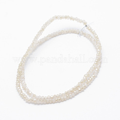 Chapelets de perles en verre électroplaqué&nbsp;EGLA-J144-HR-C05