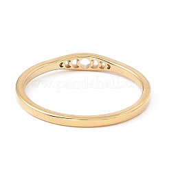 Bague en acier inoxydable 201 avec phases de lune pour femme&nbsp;RJEW-A006-06G-1