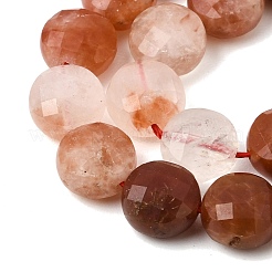 Brins de perles de quartz rutile en poils de lapin rouge naturel&nbsp;GG-CBA4808-D01-01