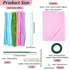 DIY Chenille-Stiel-Lametta-Girlanden-Bastelsets&nbsp;DIY-SC0033-14D