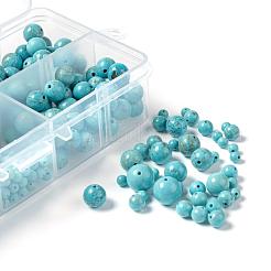 Perline di howlite naturale 340 pz 4 dimensioni&nbsp;G-LS0001-20