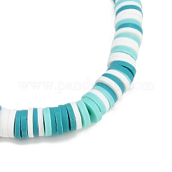 4 Stück 4 Farben handgemachte Polymer Clay Heishi & Muschelperlen Stretch-Armbänder für Frauen&nbsp;BJEW-JB12271