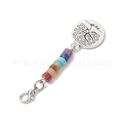 Décorations pendentif arbre de vie en alliage&nbsp;HJEW-JM02062-01