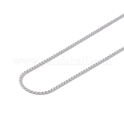 Anlaufgeschützte Serpentinenkette aus 304 Edelstahl für Männer und Frauen&nbsp;NJEW-G076-01C-P