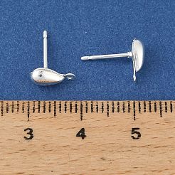 Pendientes de latón con forma de lágrima&nbsp;KK-H258-12S