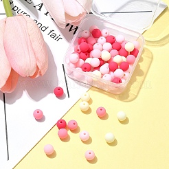 70 Stück gummierte Acrylperlen&nbsp;MACR-FS0001-71B