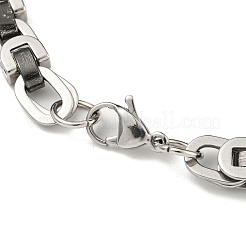 Zweifarbiges Gliederkettenarmband aus 201 Edelstahl&nbsp;BJEW-B078-29BP
