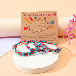 3 braccialetti in poliestere per il primo giorno di scuola&nbsp;FS-WG342D8-05