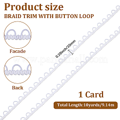 10 Yard lange Borten aus Polyester mit elastischen Knopfschlaufen&nbsp;OCOR-CY0002-96