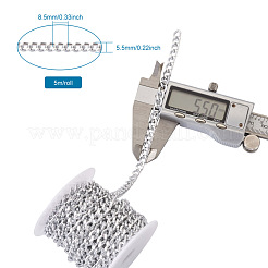 Chaînes gourmettes en aluminium&nbsp;X-CHA-T001-19S