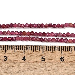 Naturrot Turmalin Perlen Stränge&nbsp;G-RM250101-A14