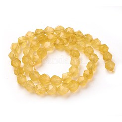 Chapelets de perles de jade blanche naturelle&nbsp;G-F545-E21