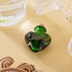 Pendentifs de bouteille de parfum vernissés manuels&nbsp;LAMP-TADJ0001-06B