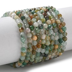 Natürliche afrikanische Jade Perlen Stränge&nbsp;G-L651-C04-4mm