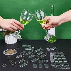 50pcs breloques en verre à vin en acrylique&nbsp;DIY-FG0010-37