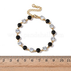 Runde Gliederarmbänder aus Messing&nbsp;BJEW-D378-03G