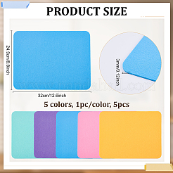5 Stück Filzbrett in 5 Farben&nbsp;DIY-BC0016-77A