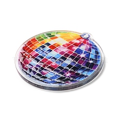 Bedruckte Anhänger aus transparentem Acryl&nbsp;OACR-S045-03D