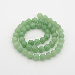Natürliche grüne Aventurine runde Perle Stränge&nbsp;X-G-P070-37-8mm