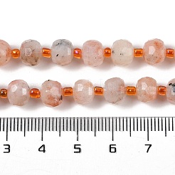 Natürliche sunstone Perlen Stränge&nbsp;G-H057-A19-01
