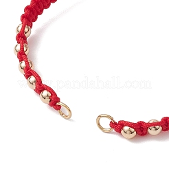 Herstellung von Armbändern aus geflochtenen Polyesterperlen&nbsp;AJEW-JB01250