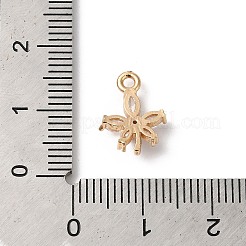 Anhänger aus Messing und Glas&nbsp;KK-C062-097G