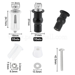 6 Satz 2 Stil Universal-Toilettensitzschrauben aus Edelstahl&nbsp;FIND-UN0001-99