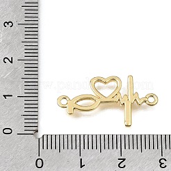 Cœur en laiton avec breloques en forme de maillons de chaînette représentant Jésus&nbsp;KK-C263-27B-G