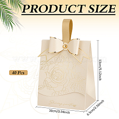 Bonbonnierboxen aus Papier mit Blumenmuster&nbsp;CON-WH0107-97