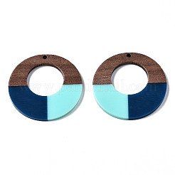 Pendentifs en bois de résine et de noyer&nbsp;RESI-S389-067A-A03