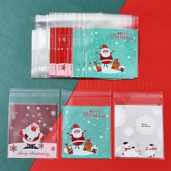 3 Beutel 3 Stile Rechteckige Opp Zellophantüten für Weihnachten&nbsp;OPC-FS0001-01B