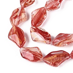 Chapelets de perles vernissées manuelles&nbsp;LA-N046-02H