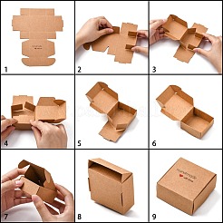 Caja de regalo de papel kraft&nbsp;CON-L014-E02