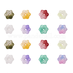 100pcs transparente sprühlackierte Glasperlen&nbsp;GLAA-CJ0001-62