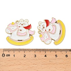 Emaille Anhänger Legierung&nbsp;ENAM-G229-02G-03
