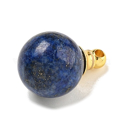 Natürliche Lapislazuli-Parfümflaschenanhänger&nbsp;G-K338-22G-06