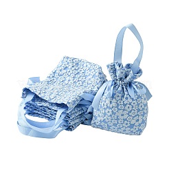 Stoff-Hochjacquard-Blumenzucker-Geschenkbeutel mit Kordelzug und Griff&nbsp;ST-CJ0004-01A