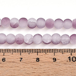Perles en verre craquelé&nbsp;X1-GLAA-N009-6mm-05