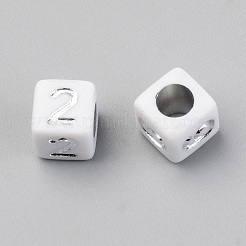 Perles acryliques plaquées sous vide PVD&nbsp;PACR-T010-004S