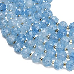 Colliers de perles en verre imitation jade teintées&nbsp;GL-Z001-02A-01