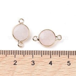 Breloques de connecteur de quartz rose naturel&nbsp;G-C102-09B-G
