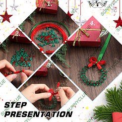 Weihnachtsdeko aus Plastik- und Acrylperlen&nbsp;DIY-SC0026-76