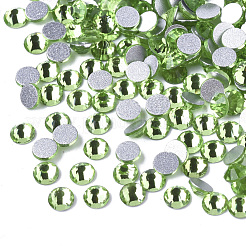 Cabochons de strass dos plat en verre&nbsp;RGLA-S002-16SS-08
