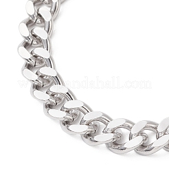 Armbänder aus Messing mit kubanischer Gliederkette für Damen und Herren&nbsp;BJEW-JB13243